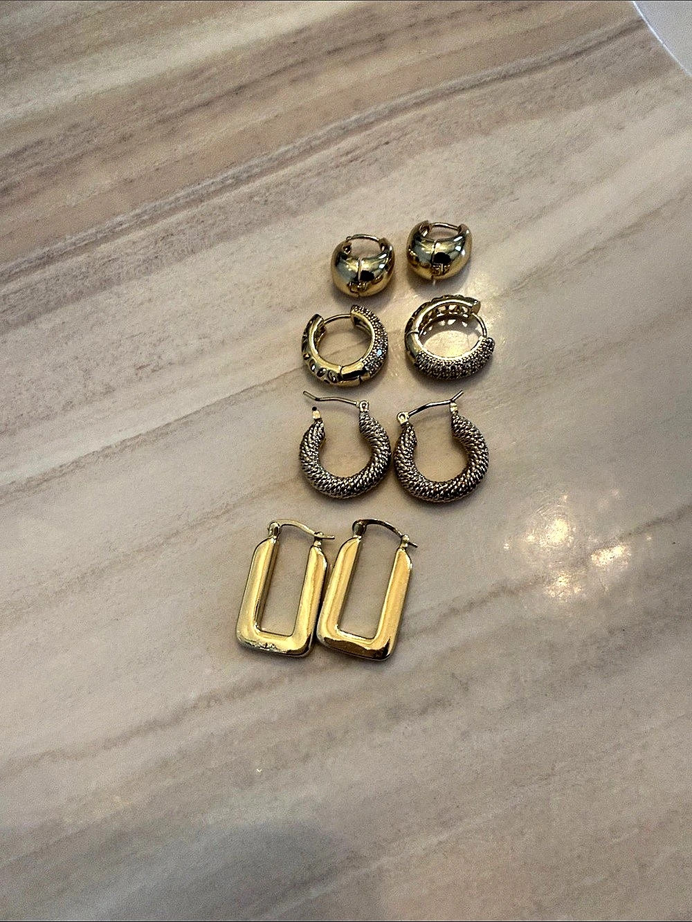 Gold-Tone Earring Collection Like New